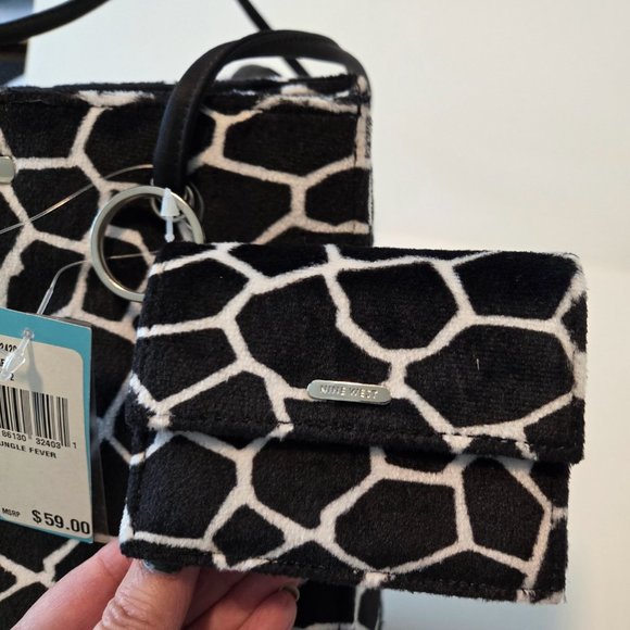 VINTAGE NINE WEST WOMEN'S SHOULDER BAG WITH MINI WALLET NWT - Picture 7 of 7